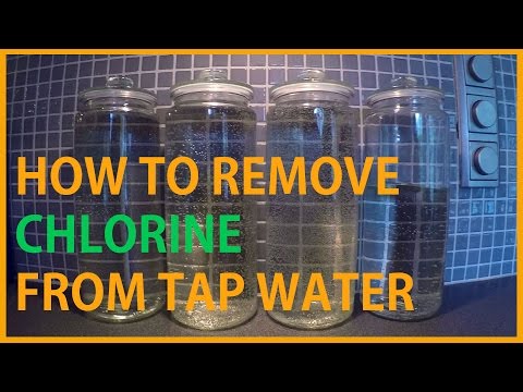 HOW TO REMOVE CHLORINE FROM TAP WATER