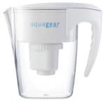 Closeup view of the Aquagear's filtered water pitcher and our best budget pick.