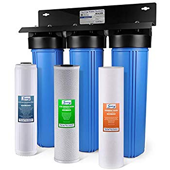 UNDER SINK DUAL WATER FILTRATION SYSTEM CARBON/KDF AND SEDIMENT MADE IN USA 
