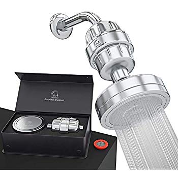 Aquasana Filtered Shower Head - Max Flow Rate w/ Adjustable Showerhead -  Reduces Over 90% of Chlorine from Hard Water - Carbon & KDF Filtration  Media