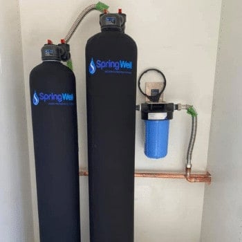 springwell water softener combo installation