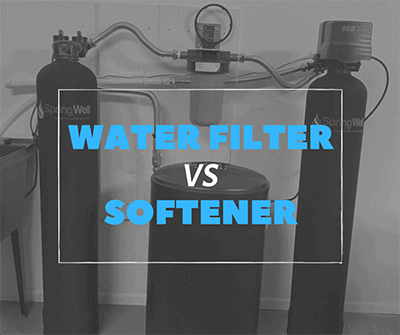 water filter vs water softener