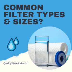 What are whole house filter cartridge types and sizes?