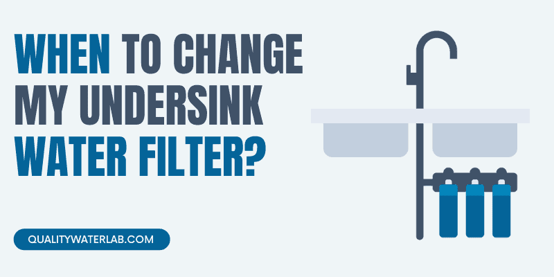 When should I change my undersink water filter