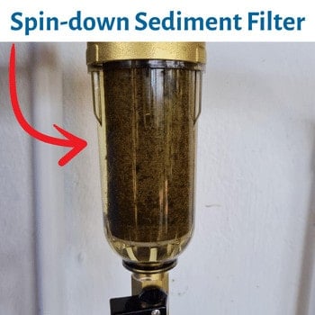 Ispring's quick spin down sediment filter