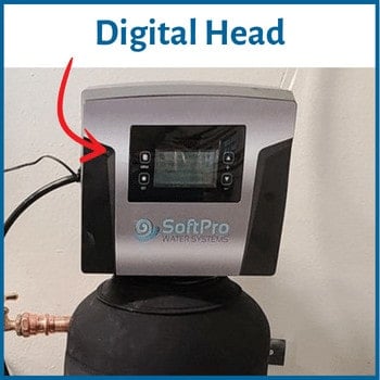 SoftPro elite basement installation with a closeup of the digital head display features