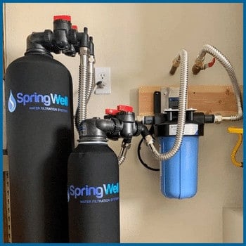 SpringWell FutureSoft filtration combo installation features