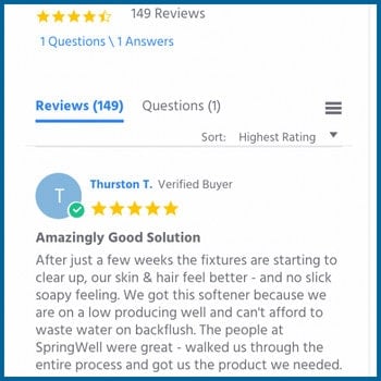 Springwell user submitted feedback