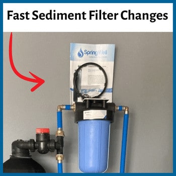 Springwell makes changing your sediment filter quick and easy
