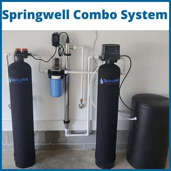 Installation of a Springwell well water filter combo system