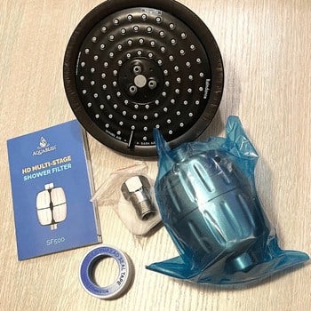 Unboxing Aquabliss shower head filter