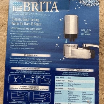Brita Basic Pur features close up view