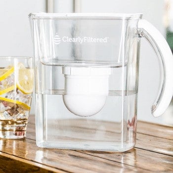Clearly filtered water pitcher