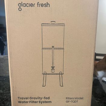 Unboxing Glacier fresh gravity fed filter