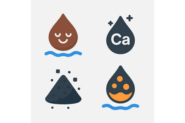 Image shows icons representing contaminants filtered out with the STR system by Springwell.